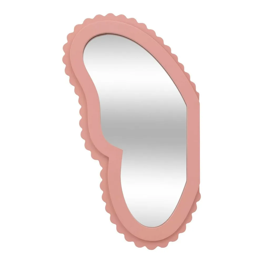 2 miroirs enfant papillon "anna" rose 37x19cm