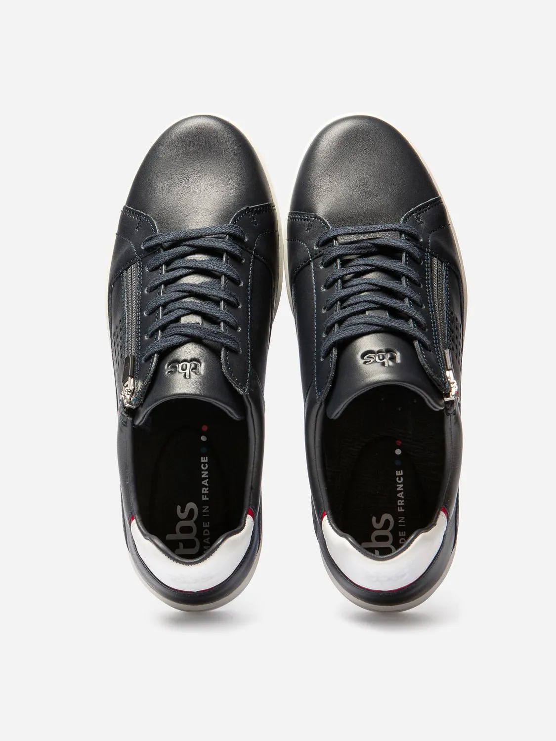 Baskets En Cuir Bleu marine tbs