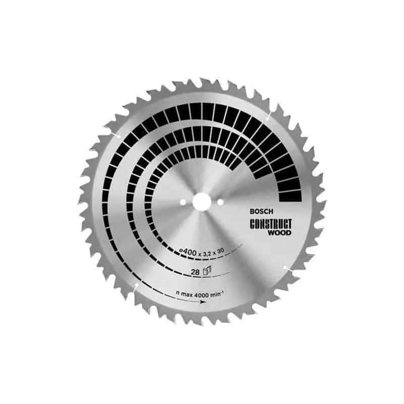BOSCH Lames scies circulaires de table Construct Wood - Bois sans clous