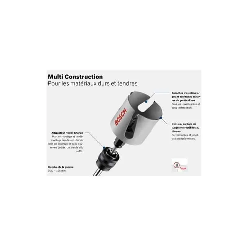 BOSCH Scies-trépans multi Construction