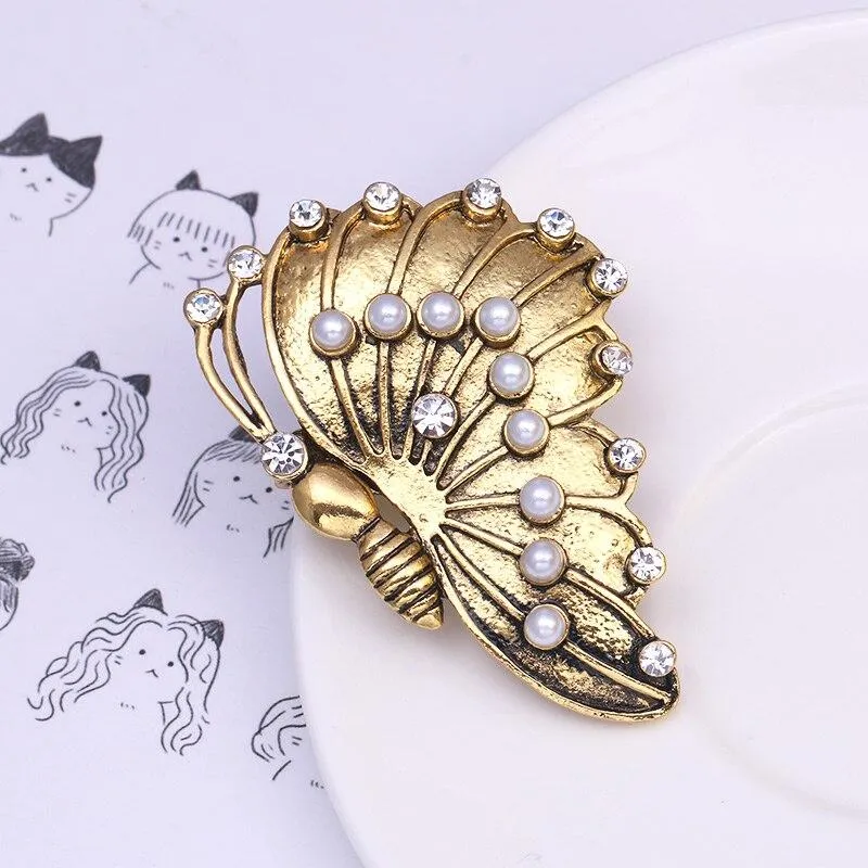 Broche Steampunk  Papillon Rétro