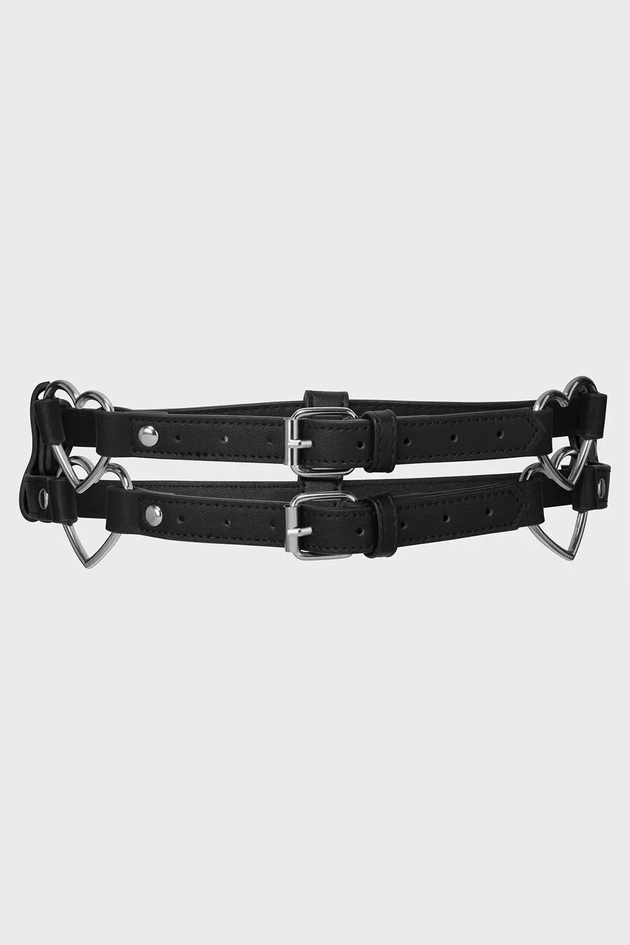 Ceinture gothique femme en simili cuir KILLSTAR 'Irène'