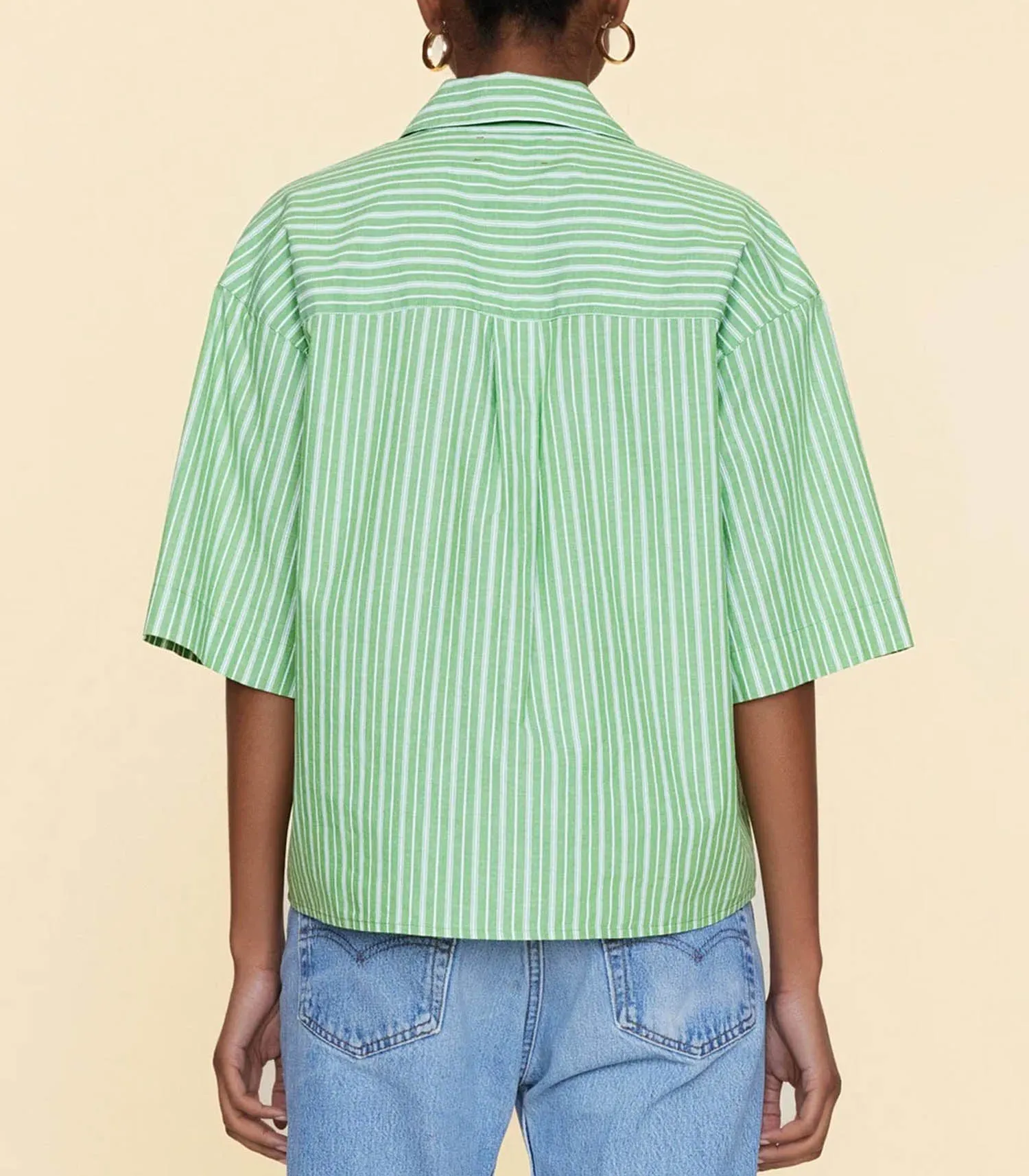 Chemise Gracie Matcha Stripe Xirena - Jane de Boy