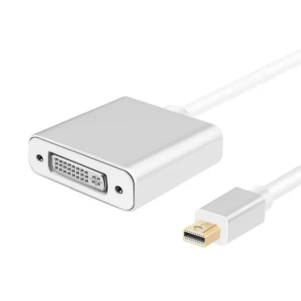 Câble adaptateur Helos fiche mini DisplayPort/ prise DVI PREMIUM argent 288489 acheter à bas prix 
