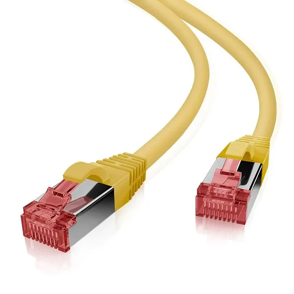 Câble patch Helos S/FTP Cat 6 jaune 100m 118014 acheter à bas prix 