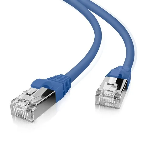 Câble patch Helos SF/UTP Cat 5e bleu 100m 117812 acheter à bas prix 