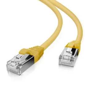 Câble patch Helos SF/UTP Cat 5e jaune 10m 117825 acheter à bas prix 