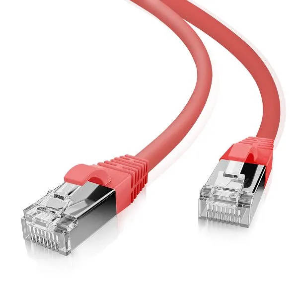 Câble patch Helos SF/UTP Cat 5e rouge 100m 117838 acheter à bas prix 