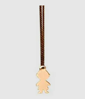 GINETTE NY Partager  Collier Mini Boy Soie Or Rose  