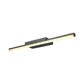 GLENOS 60, luminaire de miroir profilé, noir, SMD LED, 12,6W, 3000K (1003506)