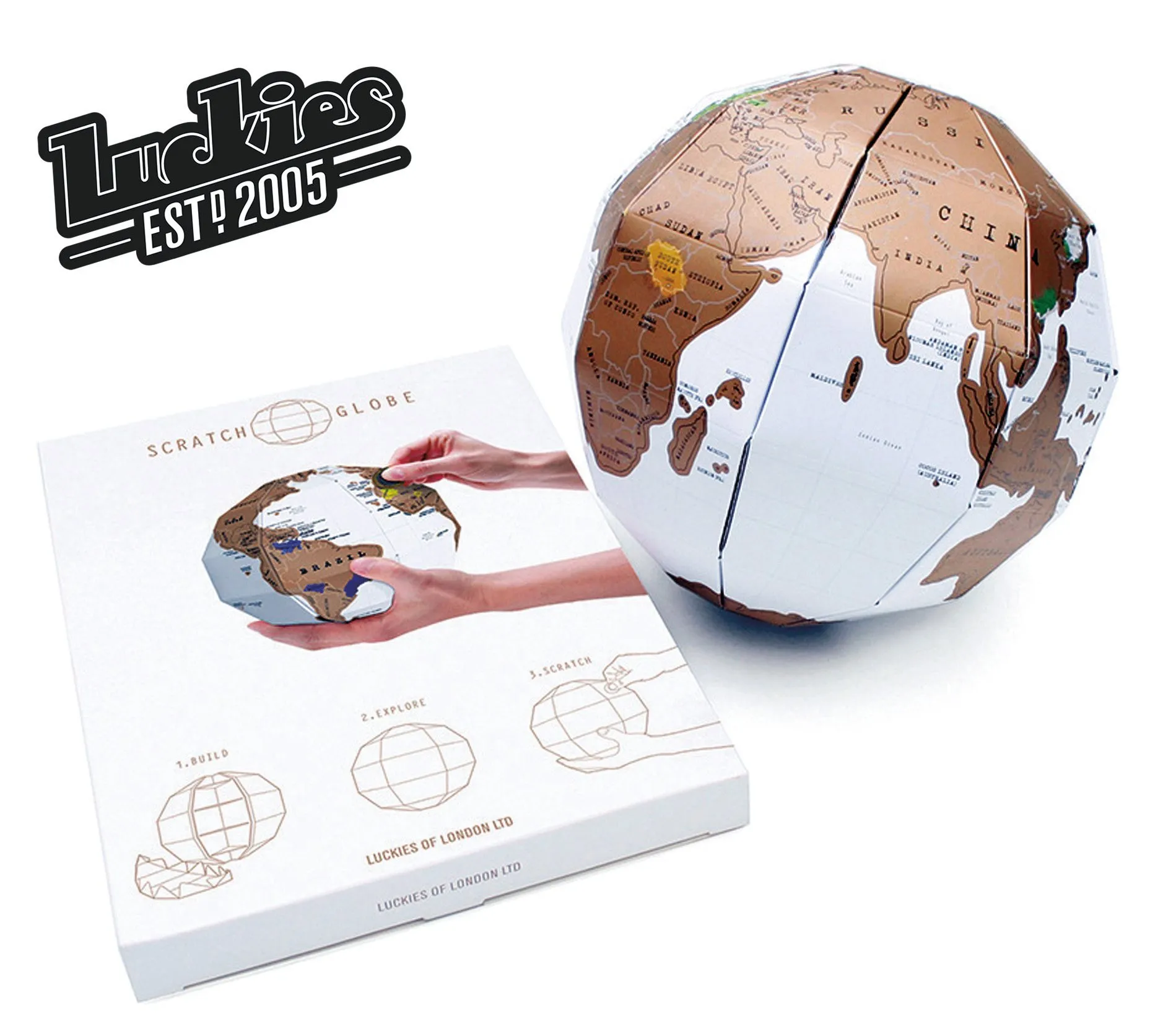 Globe à gratter Scratch Map®