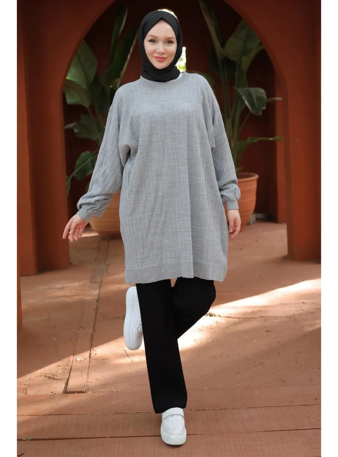 Grey - Knit Tunics