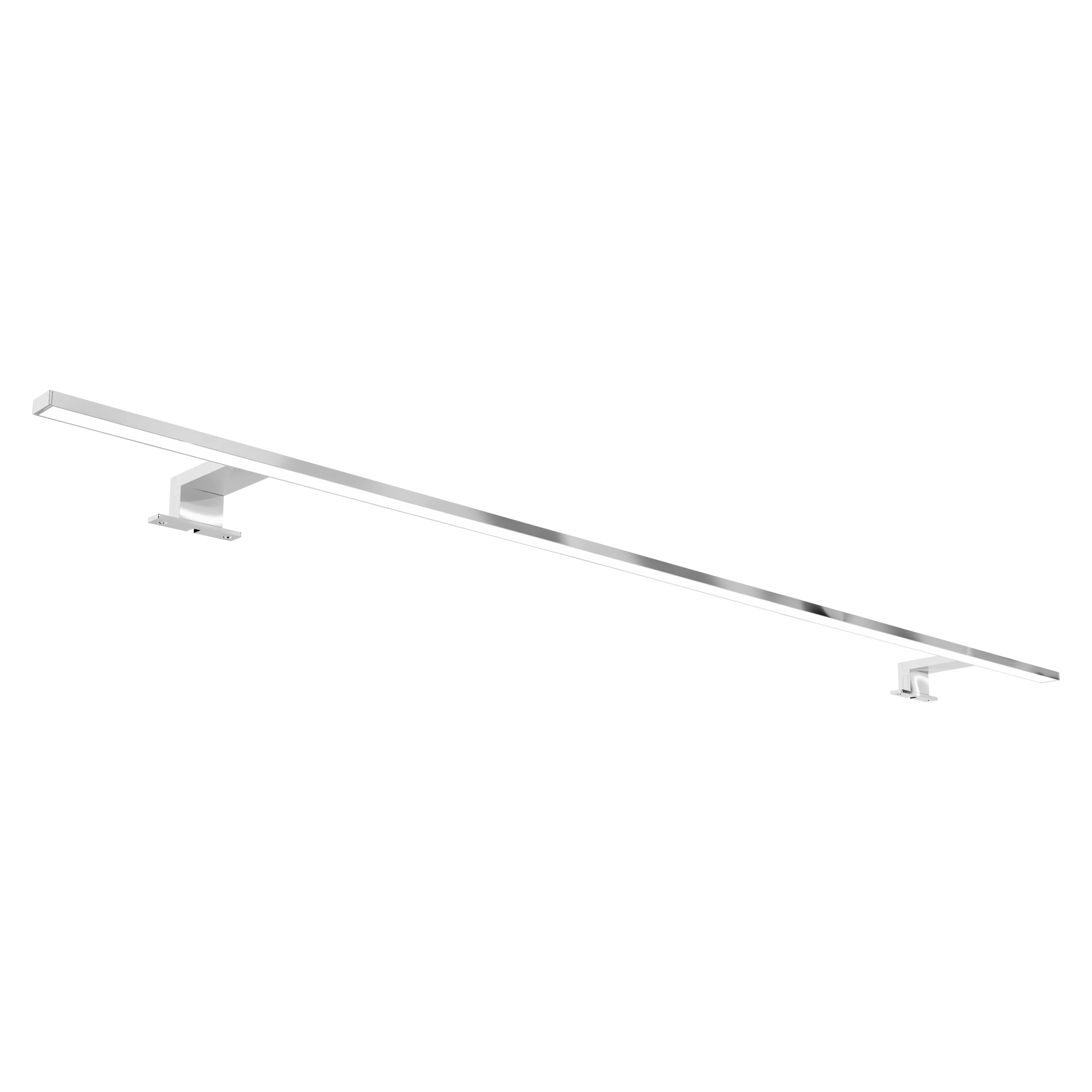 Luca Varess Cubico LED luminaire 135 cm chrome