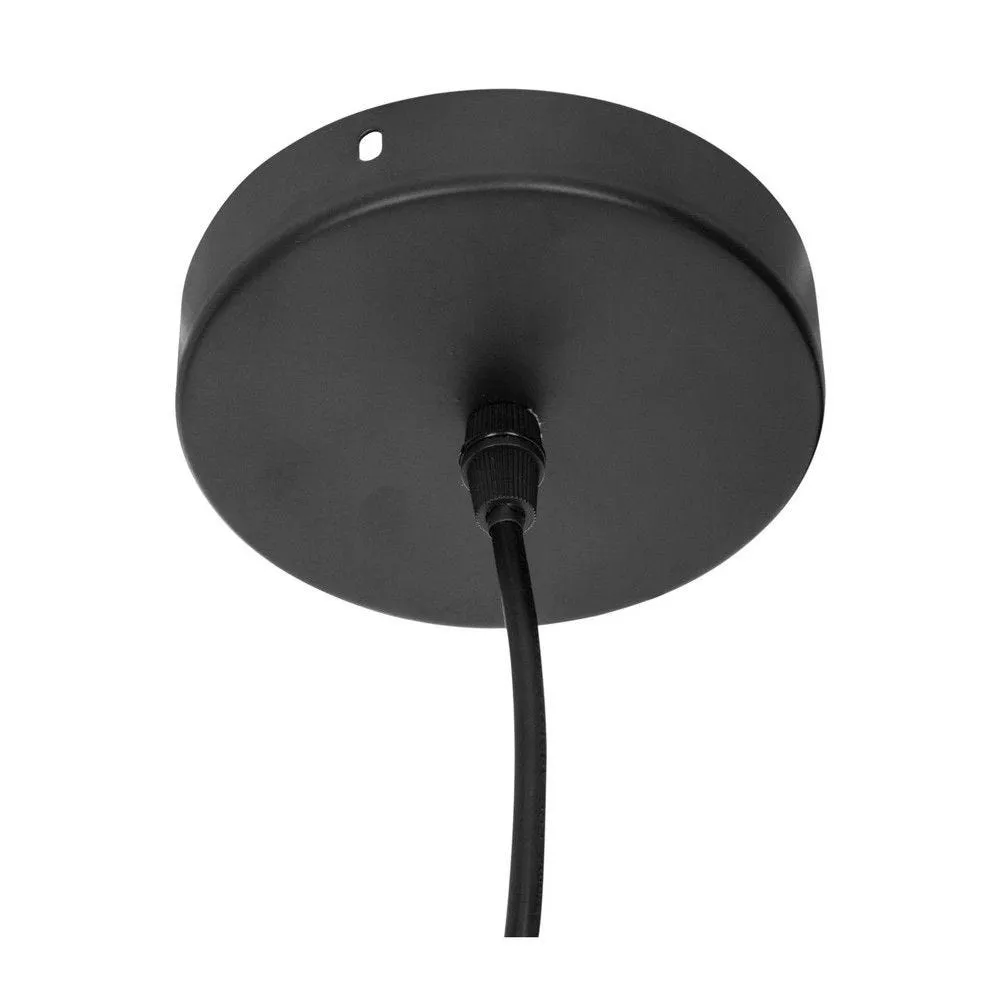 Luminaire suspension en corde beige 45x40cm