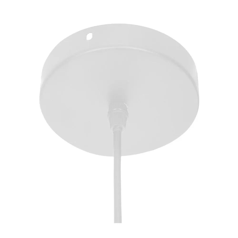 Luminaire suspension en métal filaire bleu Ø26cm