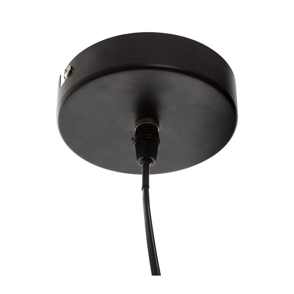 Luminaire suspension en métal noir Ø44cm