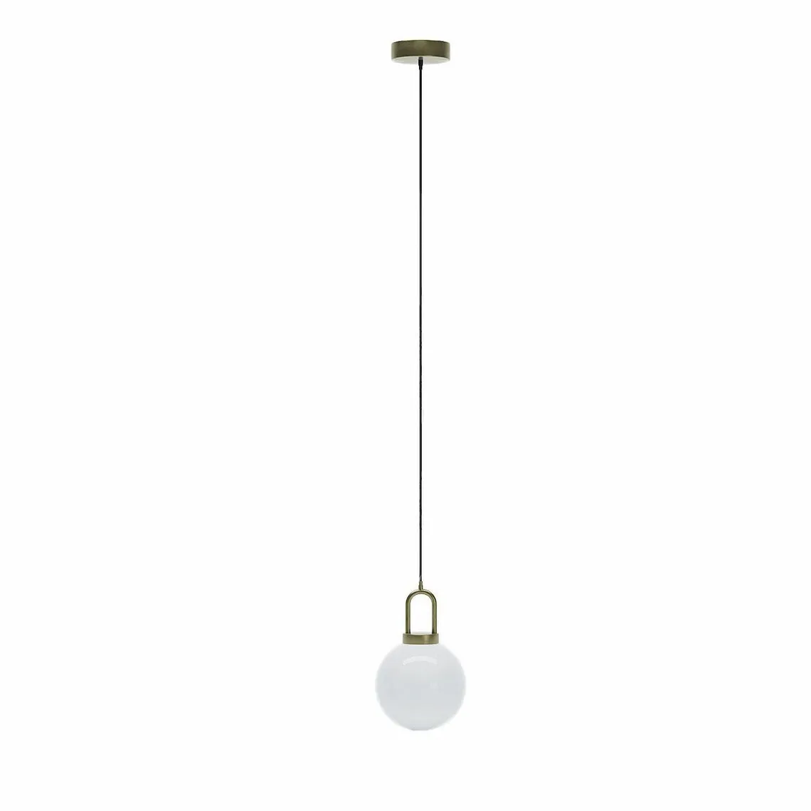 Luminaire suspension globe et métal or Lafayette | 3 Suisses