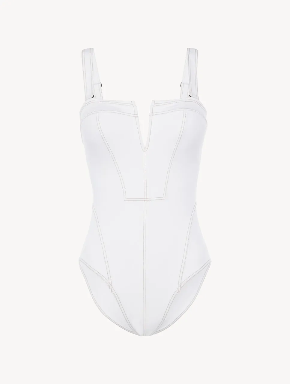 Maillot de bain une pièce blanc