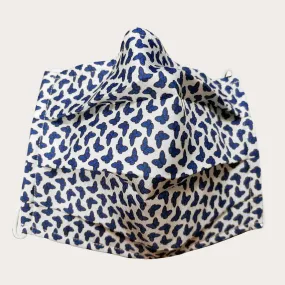 Masque filtrant enfant en tissu avec papillon 