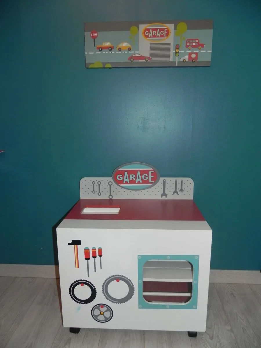 meuble rangement + toile lumineuse+ luminaire verbaudet
