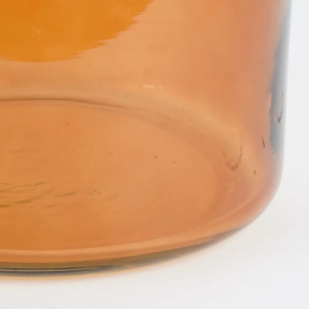 Mica decorations - vase bouteille en verre marron h21.5