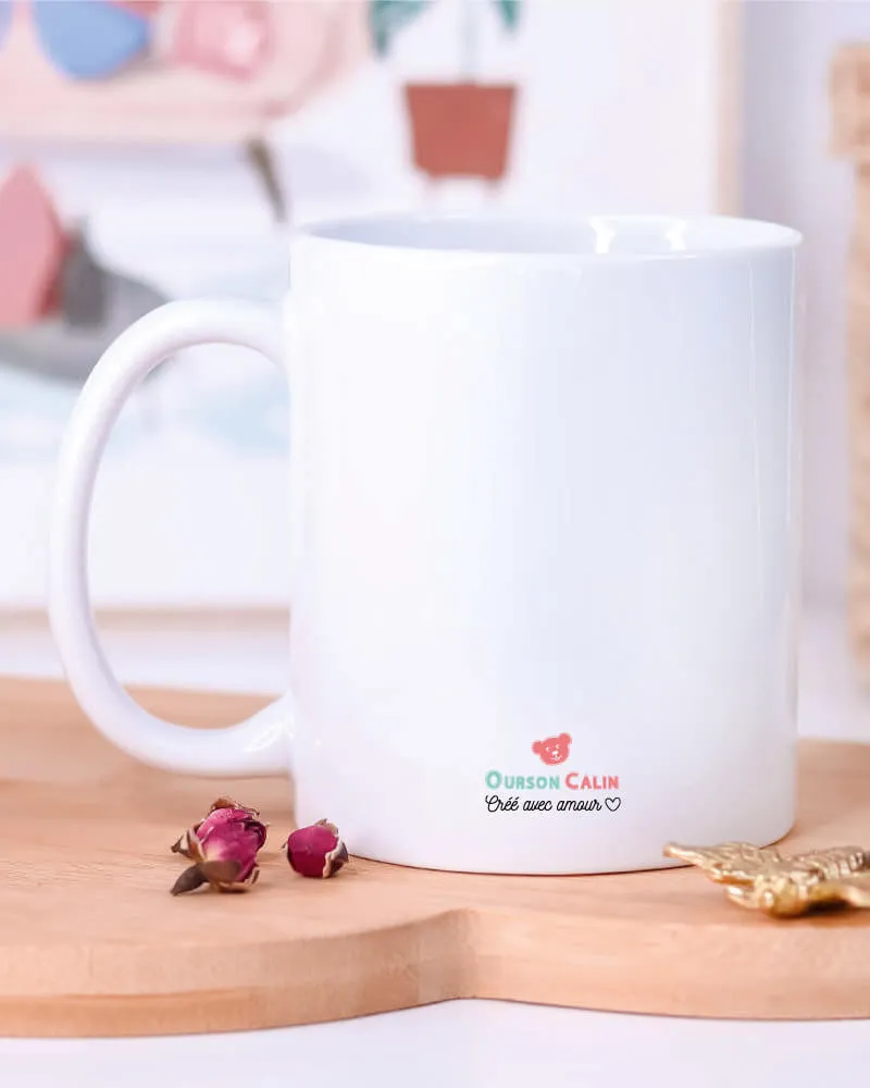 Mug personnalisé "Papy il ne vieillit pas, il prend de la valeur"