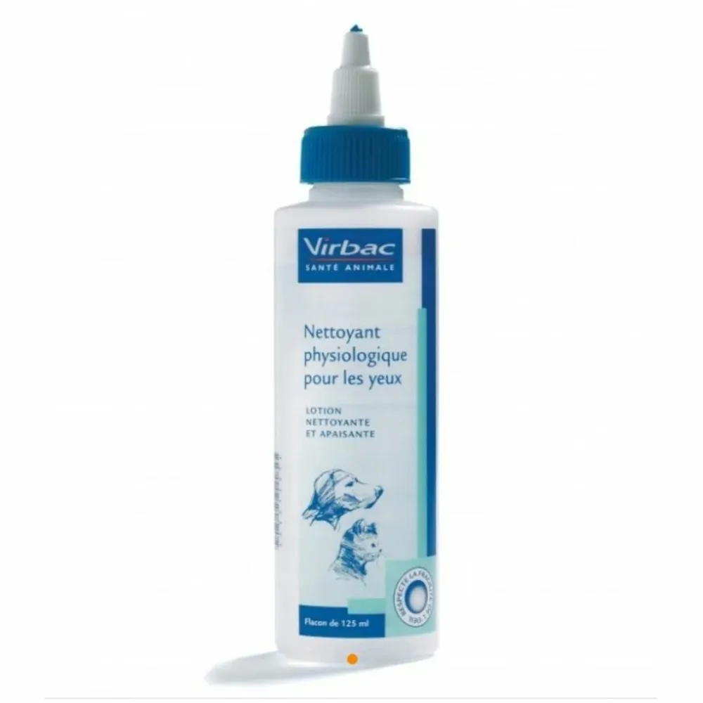 Nettoyant physiologique yeux - virbac 125 ml