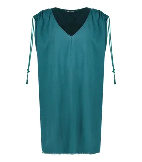 Robe courte Alexandrie Émeraude x Jane de Boy Maison Saint Julien - Jane de Boy