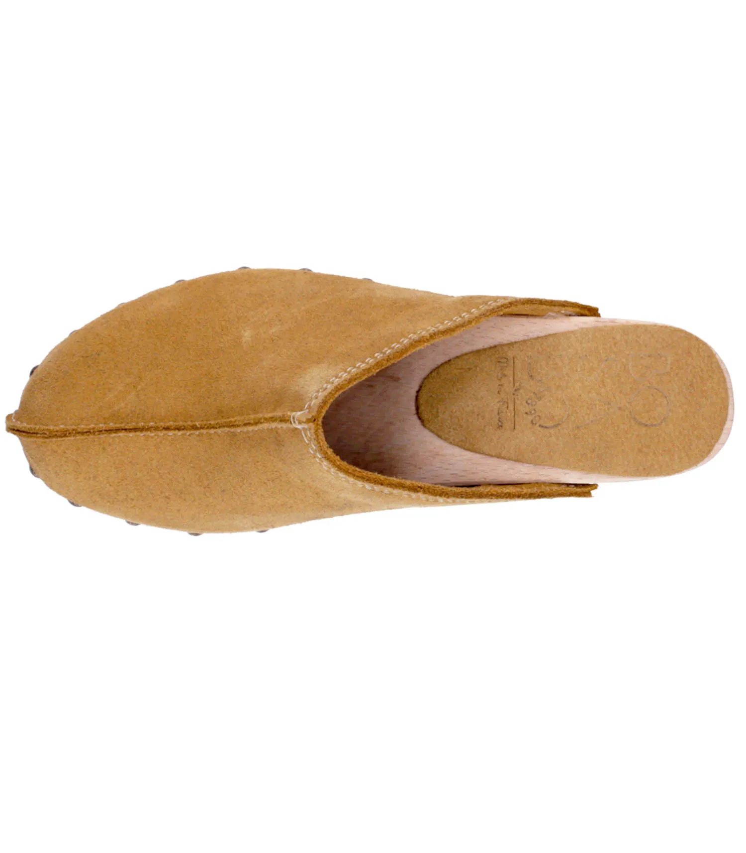 Sabots Coline Cuir Velours Tan Bosabo - Jane de Boy