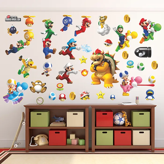 Set 35X Super Mario Bros - STICKERS POUR ENFANTS