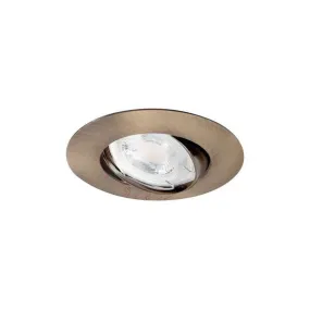 Support de spot encastrable perçage 75-80mm rond laiton mat