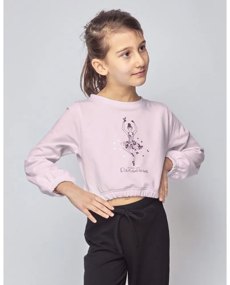 Sweat Shirt Fille Papillon - Temps Danse