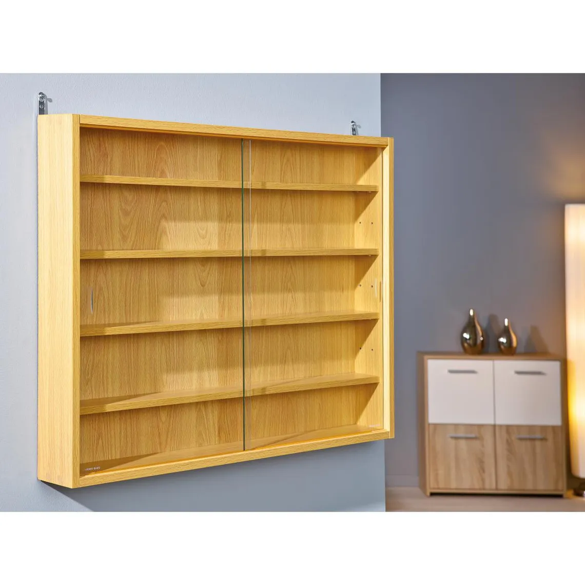 Vitrine chêne MURIO | Vitrines 3 SUISSES